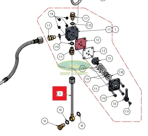 PRZEWÓD 10-07-200.00 ROZTWORU ROBOCZEGO