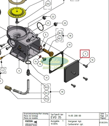 POKRYWA GAŹNIKA 9-05-200.01