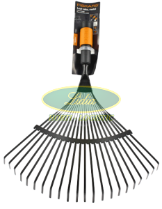 GRABIE DO LIŚCI METALOWE SZEROKIE QUIIKFIT 1000644