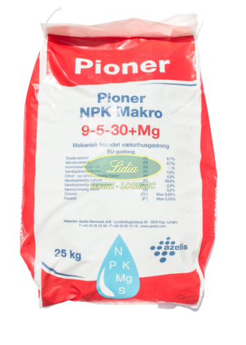 PIONER CZERWONY 25kg 9-5-30+Mg