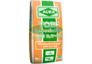 TORF KWAŚNY pH 3,5-4,5 80L HOLLAS AURA