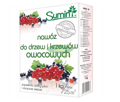 SUMIN NAWÓZ DO DRZEW I KRZEWÓW OWOCOWYCH 1kg