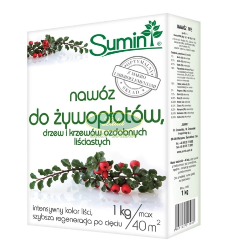 SUMIN NAWÓZ DO ŻYWOPŁOTÓW 1 kg