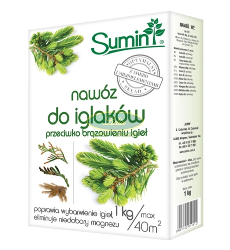 SUMIN NAWÓZ DO IGLAKÓW PRZECIWKOBRĄZOWIENIU 1 kg