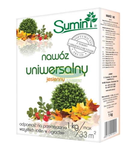 SUMIN NAWÓZ JESIENNY UNIWERSALNY 1kg