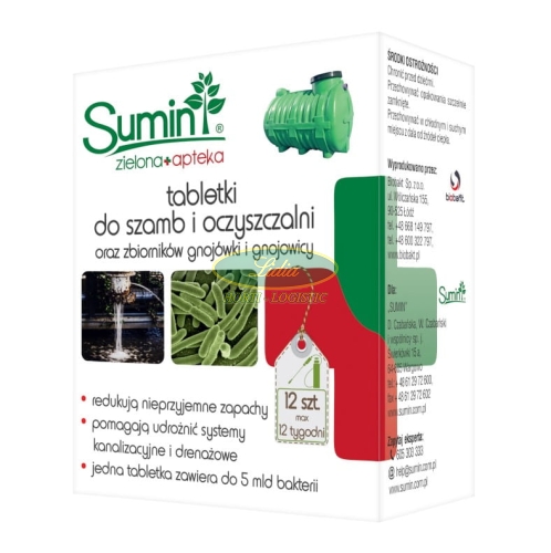SUMIN TABLETKI DO SZAMB 12 SZT