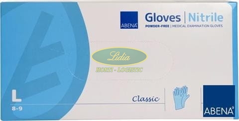 RĘKAWICE NITRYLOWE ABENA BLUE L 100 szt