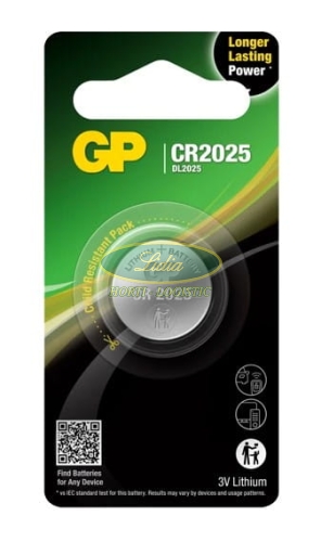 BATERIA GP LITHIUM CR2025 3V