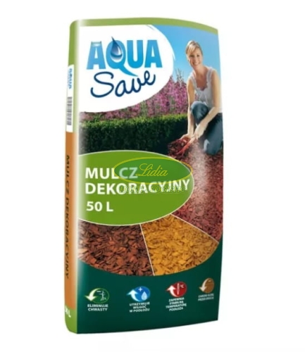 MULCZ DEKORACYJNY POMARAŃCZOWY AQUA SAVE 50L