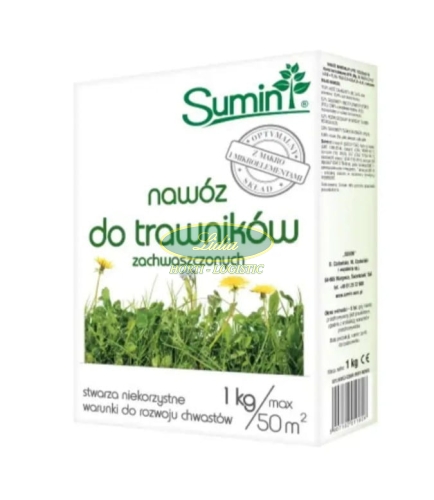 SUMIN NAWÓZ DO TRAWNIKÓW ZACHWASZCZONYCH 1 kg
