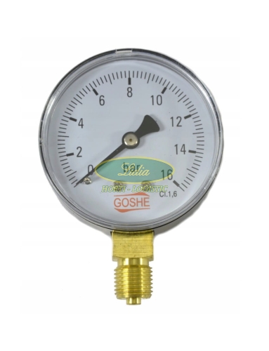 MANOMETR 63mm 1/4" 0-16 bar DÓŁ