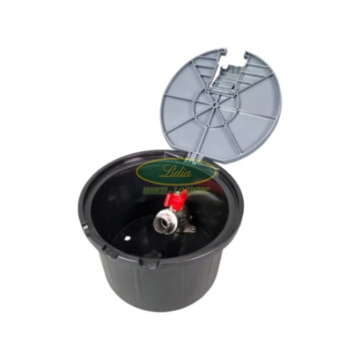 STUDZIENKA Z METALOWYM ZAWOREM PEŁNA SZARA