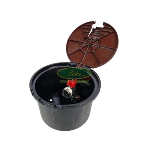 STUDZIENKA Z METALOWYM ZAWOREM PEŁNA BRĄZOWA