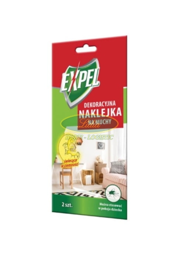 EXPEL NAKLEJKA NA MUCHY ŚWIECĄCA W CIEMNOŚCI 2szt