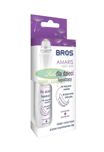 BROS AMARIS ROL-ON ŁAGODZĄCY UKĄSZENIA 15ml