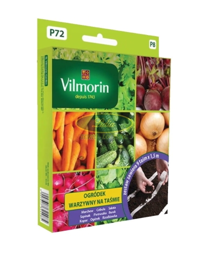 OGRÓDEK WARZYWNY NASIONA NA TAŚMIE 9X1,5m