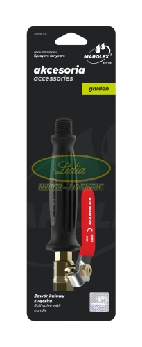 ZAWÓR KULOWY + RĄCZKA 3/8 R020d-H