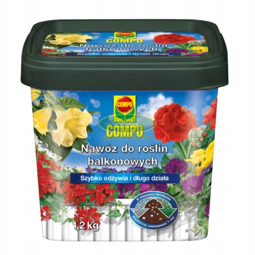 COMPO - NAWÓZ DO ROŚLIN BALKONOWYCH 6M 1,2kg