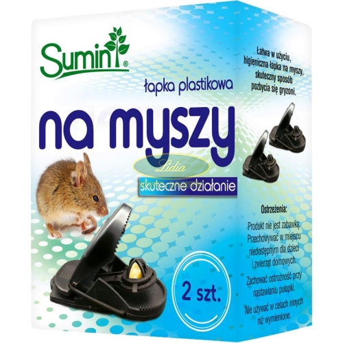 SUMIN ŁAPKA NA MYSZY PLASTIKOWA 2szt