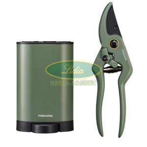 FISKARS - SEKATOR 1-R NOŻYCOWY Z POJEMNIKIEM