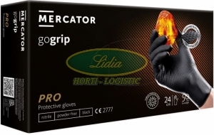 RĘKAWICE NITRYL b/p. GOGRIP BLACK S 50szt.