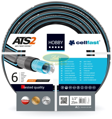 WĄŻ OGRODOWY HOBBY ATS 1/2" 25mb 16-200