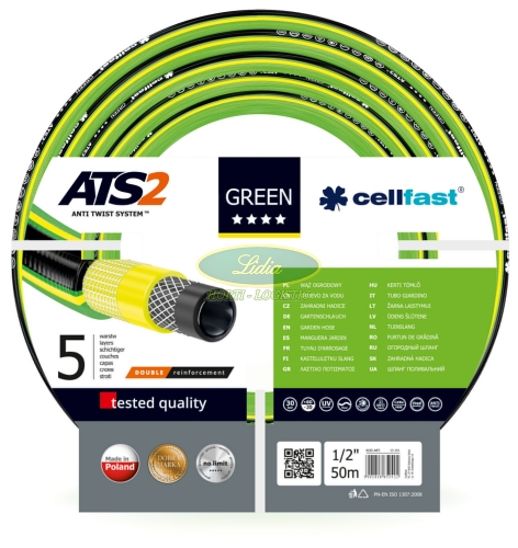 WĄŻ OGRODOWY GREEN ATS 1/2" 50mb 15-101